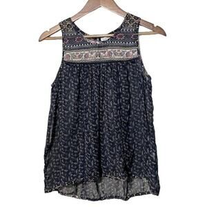 Patrons of Peace Floral and Paisley Sleeveless Small